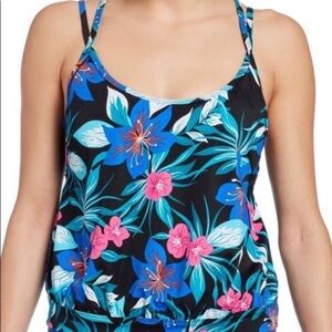 DSG Women's /Lg/Rosey T-Back 2-in-1 Tankini Top,bottom